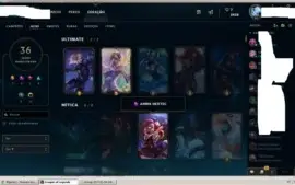 Conta LoL com 2 skins ultimate