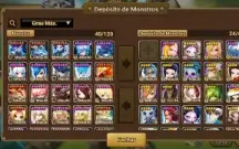 Conta Summoners War Maximilian Mestre das armas de escuridão