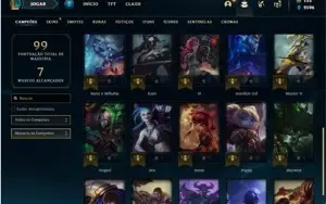Conta unranked com 30 Champs e 14 Skins