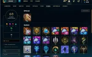 Conta unranked com 30 Champs e 14 Skins
