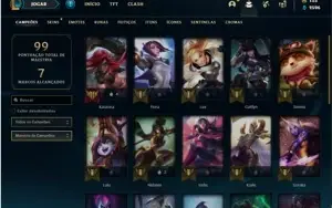 Conta unranked com 30 Champs e 14 Skins