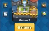 conta clash royale arena real com uma lendaria