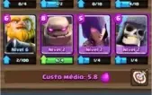 conta clash royale arena real com uma lendaria