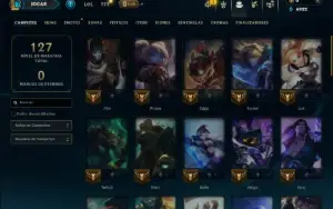 Bronze 3 com 50 Champs e 18 Skins