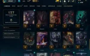 Bronze 3 com 50 Champs e 18 Skins
