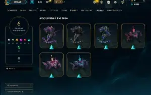 Bronze 3 com 50 Champs e 18 Skins