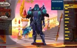Conta WoW (Shadowlands base e BFA deluxe) +137R$ saldo bnet
