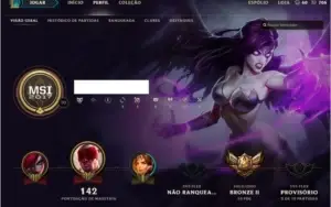 Conta League of Legends - Bronze 2 + 42 Champs e Skins+