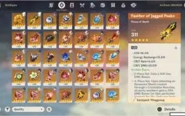 Conta ar 55 com Xiao/mona/qiqi + armas 5*
