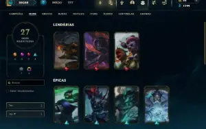 Ferro 2 com 70 Champs e 27 Skins ( Mais de 30 Jogos )