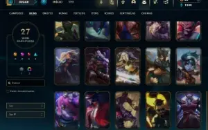 Ferro 2 com 70 Champs e 27 Skins ( Mais de 30 Jogos )