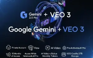 GEMINI 2.5 + VEO 3 (Acesso por 15 MESES!!)