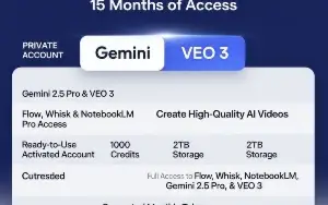 GEMINI 2.5 + VEO 3 (Acesso por 15 MESES!!)