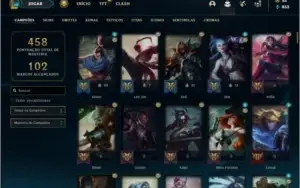 Conta ouro 4 com 150 Champs e 94 Skins (1 Prestigio do Zed)