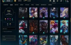 Conta ouro 4 com 150 Champs e 94 Skins (1 Prestigio do Zed)
