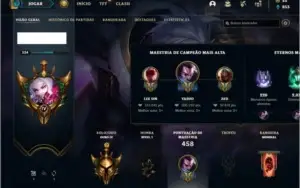 Conta ouro 4 com 150 Champs e 94 Skins (1 Prestigio do Zed)