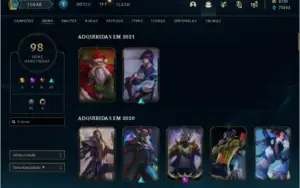 Conta DIAMANTE 1 98 SKINS