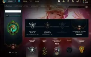 Conta prata 3 com 148 champs e 83 skins