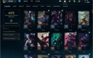 Conta prata 3 com 148 champs e 83 skins