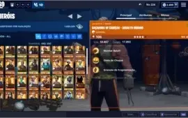 CONTA FORTNITE SEASO 7~8 COMPLETAS, CONTEM SEASON 8!