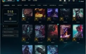 CONTA UNRANKED 58 CHAMP 29 SKINS BOAS