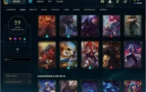 CONTA UNRANKED 58 CHAMP 29 SKINS BOAS