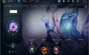 Conta LOL com 111 skins