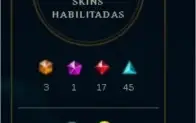 Conta LOL com 111 skins