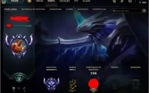 CONTA DIAMOND 2 LOL BR