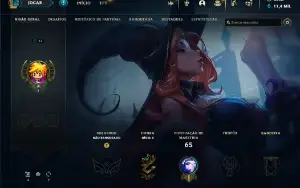 Conta de League Of Legends com muitas skins e rp + Conta Val
