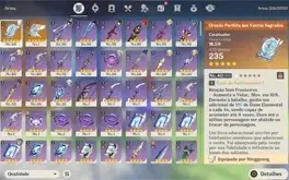Conta Genshin Impact Zhongli C2, Shogun Raiden, Venti, Diluc