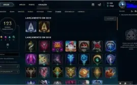 Conta lol unranked  lvl 89