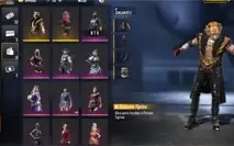 Conta free fire lvl 68 com vários itens