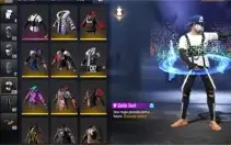 Conta free fire lvl 68 com vários itens
