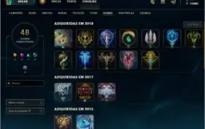 Conta LoL para iniciantes ou pra Smurfs