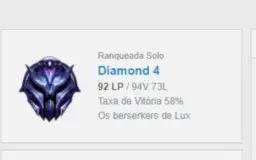 conta D4 LOL, sem email confirmado