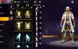 conta freefire com bandeirão antiga
