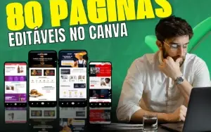 80 páginas de vendas no Canva + 5 Bônus