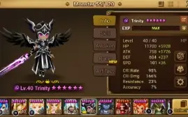 Conta Summoners War LvL 50 com Valkyrja Dark (Trinity)