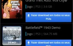 CONTA COM JOGOS + EXPANSÕES PS3! (Incluído GTA Vice City)