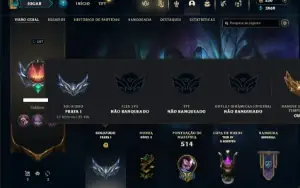 Prata 1 com TODOS os champs e 150 Skins ( MID / ADC / JG )
