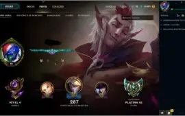 Conta league of legends plat2
