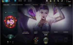 CONTA LEAGUE OF LEGENDS MUITAS SKINS E M7