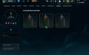 Prata 1 com 30 Champs e 9 Skins