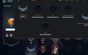 Prata 1 com 30 Champs e 9 Skins
