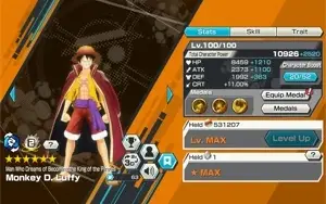 Ótima conta de bounty rush bem upada com luffy ex lvl 100