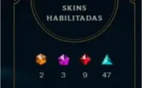 Conta League Of Legends Platina, 103 Skins e 55 frag skin