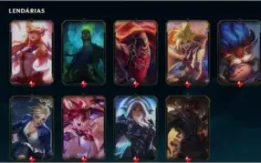 Conta League Of Legends Platina, 103 Skins e 55 frag skin