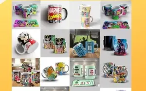 Pacote +25mil Arquivos Para Canecas/ Imagens, Artes, Mockups