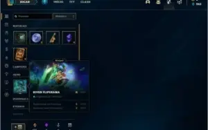 Conta bronze 3 com 4 skins e 30 champs